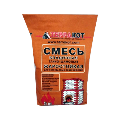 Смесь кладочная глино-шамотная Терракот,  5 кг