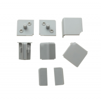 Фурнитура для столешницы 25х12 мм прямоугольная, серебро