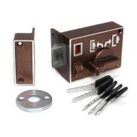 Замок накладной ЗН2А-СМ (медь)