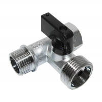 Кран 3-х проходной 1/2"х3/4"х1/2" Ganzer GZRL343