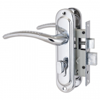 Замок врезной Стандарт 132/50В вертушка CP, хром