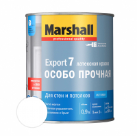 Краска Marshall Export 7 Для стен и потолков матовая, база BW, белая 0,9 л
