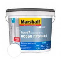 Краска Marshall Export 7 Для стен и потолков матовая, база BW, белая 4,5 л