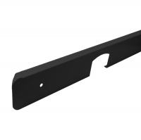 Планка для столешницы торцевая 38 мм 600 мм угловая, черная