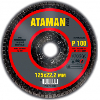 Круг шлифовальный лепестковый Ataman P100 125х22,2 мм