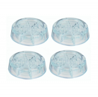 Подставки для бытовой техники антивибрационные круглые, прозрачные 4 шт