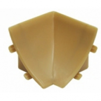 Угол внутренний к плинтусу ПВХ для столешниц Идеал, Бежевый