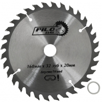 Диск пильный по дереву Pilorama 160х20/16 мм 32 зуба