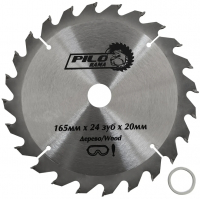 Диск пильный по дереву Pilorama 165х20/16 мм 24 зуба