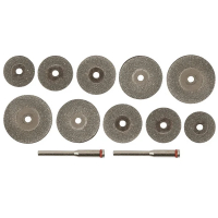 Круг с алмазным напылением мини FIT и штифты (12 шт)