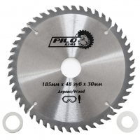 Диск пильный по дереву Pilorama 185х30/20, 30/16 мм 48 зубьев