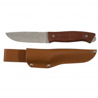 Нож туриста 105 мм, нержавеющая сталь, деревянная ручка