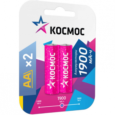 Аккумулятор Космос R06 1900mAh, 2 шт