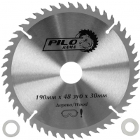 Диск пильный по дереву Pilorama 190х30/20, 30/16 мм 48 зубьев