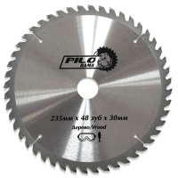 Диск пильный по дереву Pilorama 235х30 мм 48 зубьев