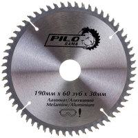 Диск пильный по ламинату и алюминию Pilorama 190х30/20 мм 60 зубьев