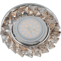 Спот Fametto DLS-P116 хром/коньячный