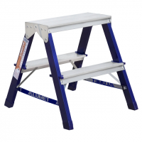 Стремянка стальная 2-х сторонняя 2 ступени, Алюмет