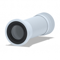 Удлинитель гибкий для унитаза с металлической спиралью выпуск 110 мм, АниПласт К928