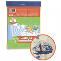 Штора для ванной "Умничка" 180х180 см, Корабли