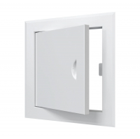 Лючок металлический 20х20 см с ручкой, белый (ЛТ2020М)