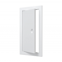 Лючок пластиковый 15х30 см с ручкой, белый (Л1530Р)