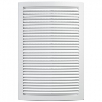 Решетка вентиляционная 200х300 мм с сеткой, белая