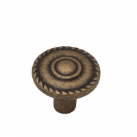 Ручка-кнопка мебельная RK-71,оксидированная бронза