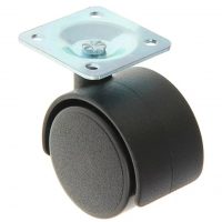 Опора колесная ø50 мм с площадкой пластмассовая