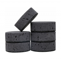 Губка для посуды Laima крупнопористая, черная 6 шт