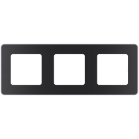 Рамка Legrand Inspiria 3-местная, антрацит