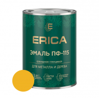 Эмаль алкидная ПФ-115 Erica, желтая 0,8 кг