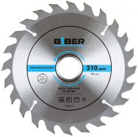 Диск пильный по дереву Biber 210х32/30, 32/25, 32/20, 32/16 мм 24 зуба