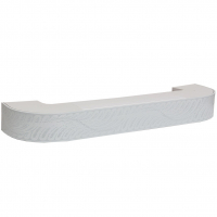 Карниз Жар-Птица 3-х рядный 3 м, Белый лак (с поворотом)