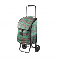 Тележка + сумка Рыжий кот Клетка D203 хозяйственная