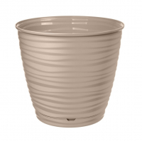 Горшок для цветов Saffron 5,4 л с поддоном, бежевый