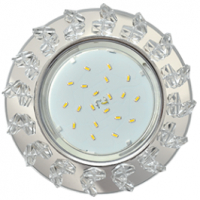 Спот Ecola H4 5361 Елочка хром/зеркальный