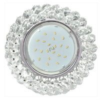 Спот Ecola H4 прозрачный/хром