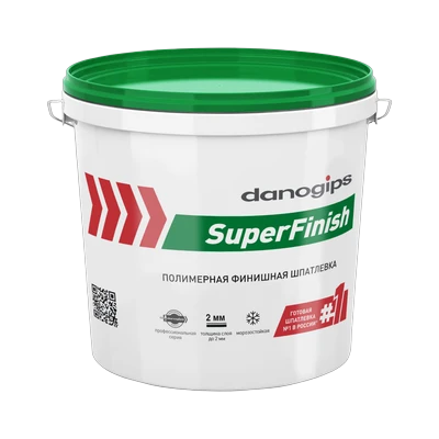 Шпатлевка Danogips (Даногипс) SuperFinish финишная, готовая  (3 л / 5 кг)