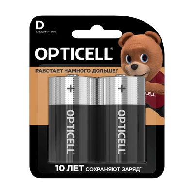 Элемент питания Opticell LR20 (2 шт)