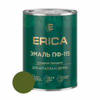 Эмаль алкидная ПФ-115 Erica, хаки 0,8 кг