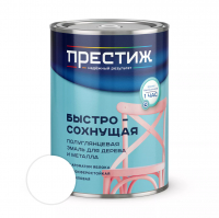 Эмаль акриловая Престиж с ароматом яблока,  белая 0,9 кг