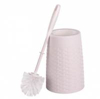 Ерш для унитаза напольный, Плетенка белый