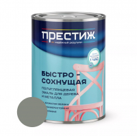 Эмаль акриловая Престиж с ароматом яблока, серая 0,9 кг