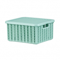 Коробка для хранения Вязание 1,5л с крышкой, фисташковый