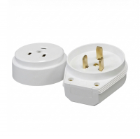 Разъем UNIVersal РШ/ВШ 32А 250В открытой установки, белый