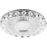 Спот Feron CD922 прозрачный/хром, с подсветкой