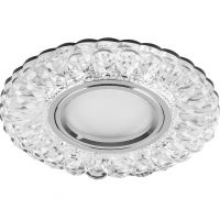 Спот Feron CD938 прозрачный/хром, с подсветкой