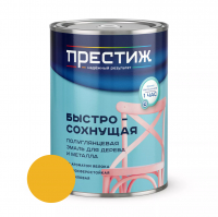 Эмаль акриловая Престиж с ароматом яблока, желтая 0,9 кг