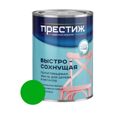 Эмаль акриловая Престиж с ароматом яблока, зеленое яблоко 0,9 кг
